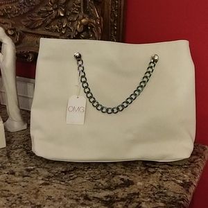 0407 SELLING AS IS - OMG Tote w/ Rainbow Chain